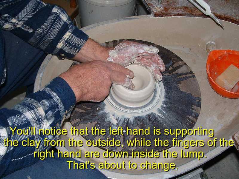 "Sinking" the clay 2