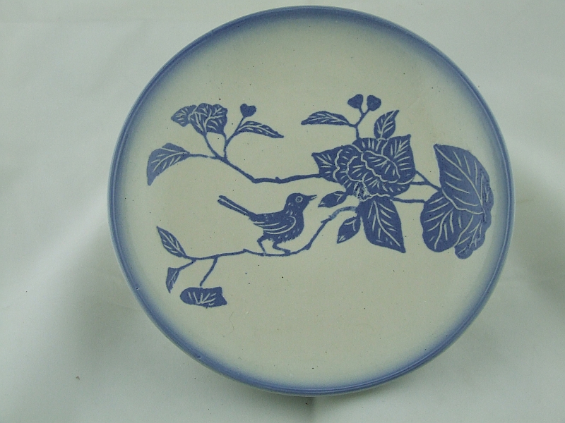 Platter with
              Chinese bird motif