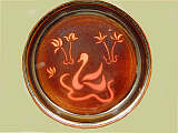 Platter with duck motif